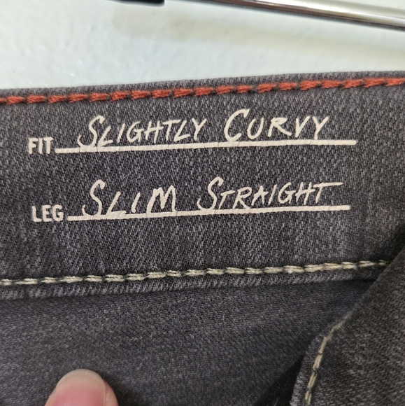 Eddie Bauer Gray Slim Straight Jeans Size 14 - Picture 5 of 5